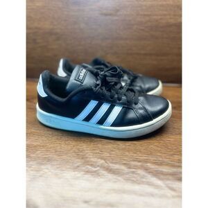 Adidas Women's Grand Court Core Black Tennis Shoes Casual Sneakers F36484 Sz 7